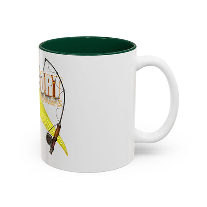 Hooked on Freeport Bahamas Mermaid Tail Fishing Mug | Two-Tone Accent