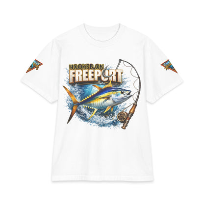 Hooked on Freep Out Fishing T-Shirt – Tuna & Rod Graphic