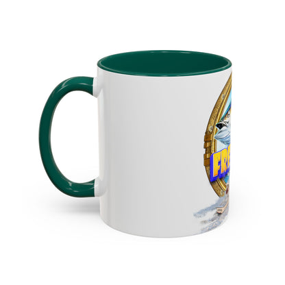 Freeport Marlin Fishing Mug | Color Accent Ceramic Mug