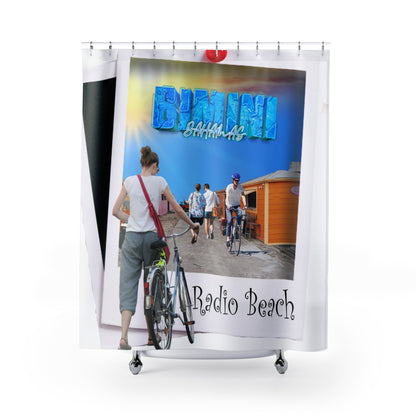 Bahamas Beach Photo Shower Curtain | Radio Beach Tropical Coastal Decor