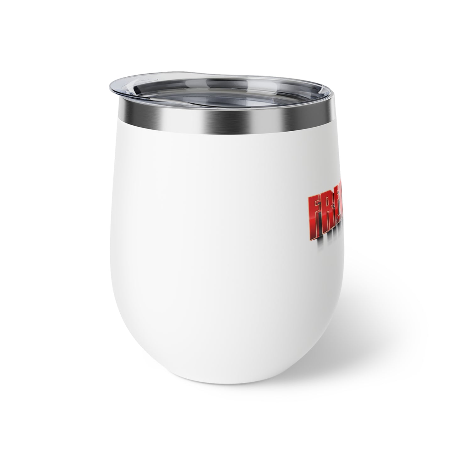 Freeport Text Logo Copper Vacuum Insulated Cup | 12oz Stemless Tumbler