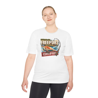 Freeport Bahamas Certified Fishing Tee — Tropical Sport Moisture-Wicking Shirt