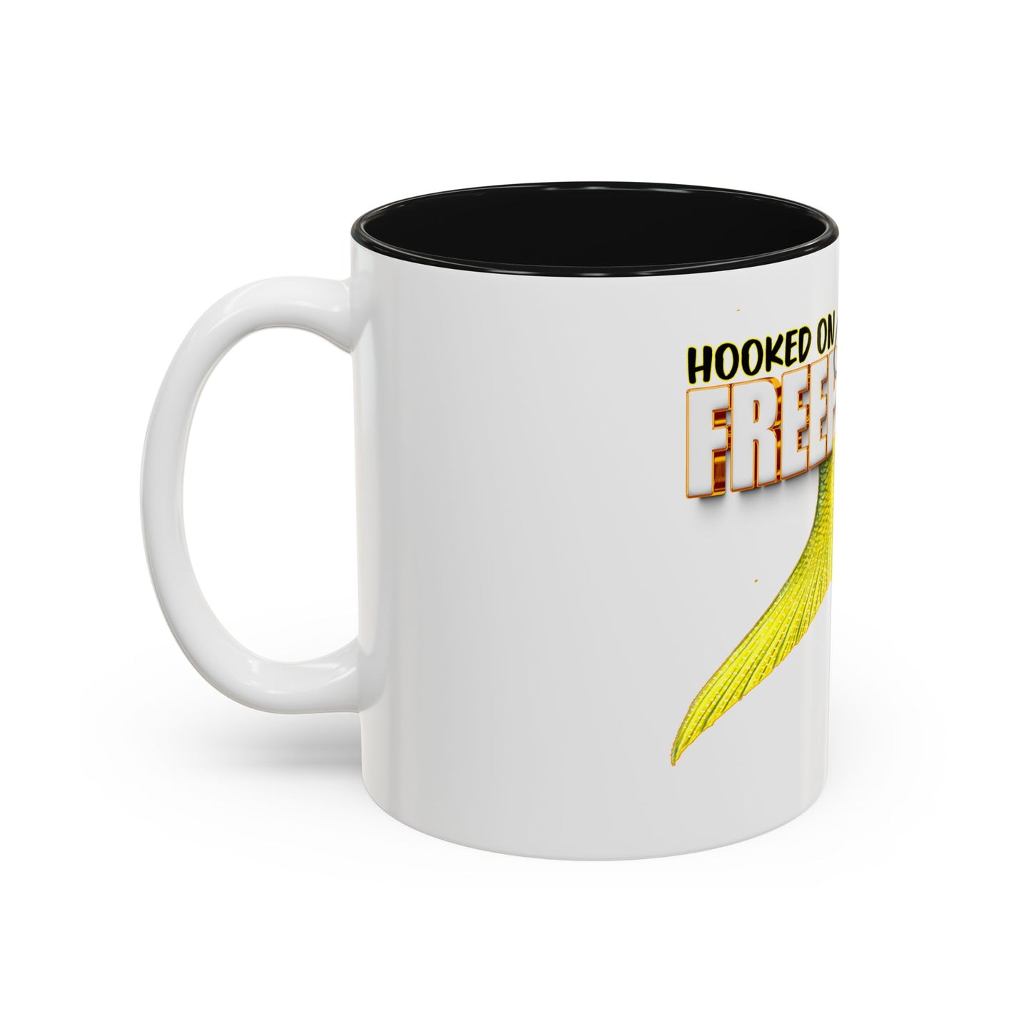 Hooked on Freeport Bahamas Mermaid Tail Fishing Mug | Two-Tone Accent