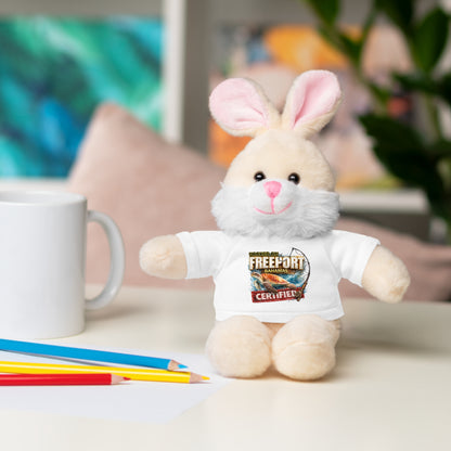 Plush Bear with 'Freeport Certified' Tee - Soft Stuffed Animal Gift
