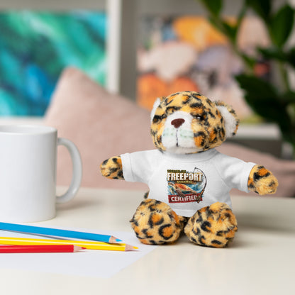 Plush Bear with 'Freeport Certified' Tee - Soft Stuffed Animal Gift