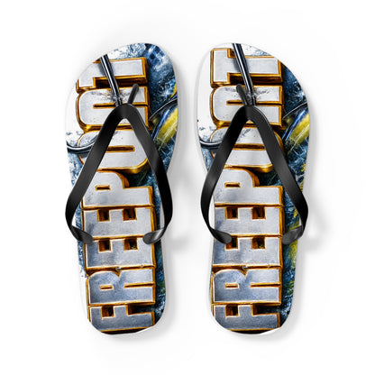 Freerun Graphic Flip Flops – Beach & Surf Tribute Sandals